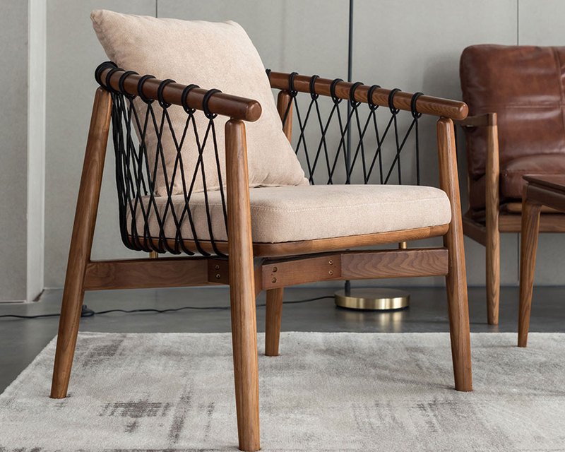 擇木深耕-漫漫。編織造型椅 梳妝椅 餐椅